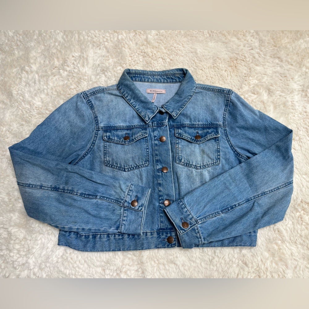 BCBGeneration Cropped Jean Jacket - Picture 2 of 12